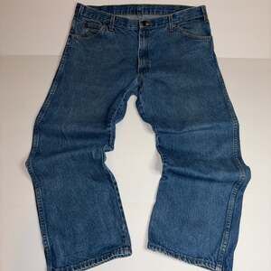 Dickies Men's Relaxed Fit Straight Leg Jeans 38x30 Medium Stonewash